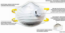 Load image into Gallery viewer, N95 Vented Cone Respirator - Makrite 9600V-N95 (VZ-MK-9600V)